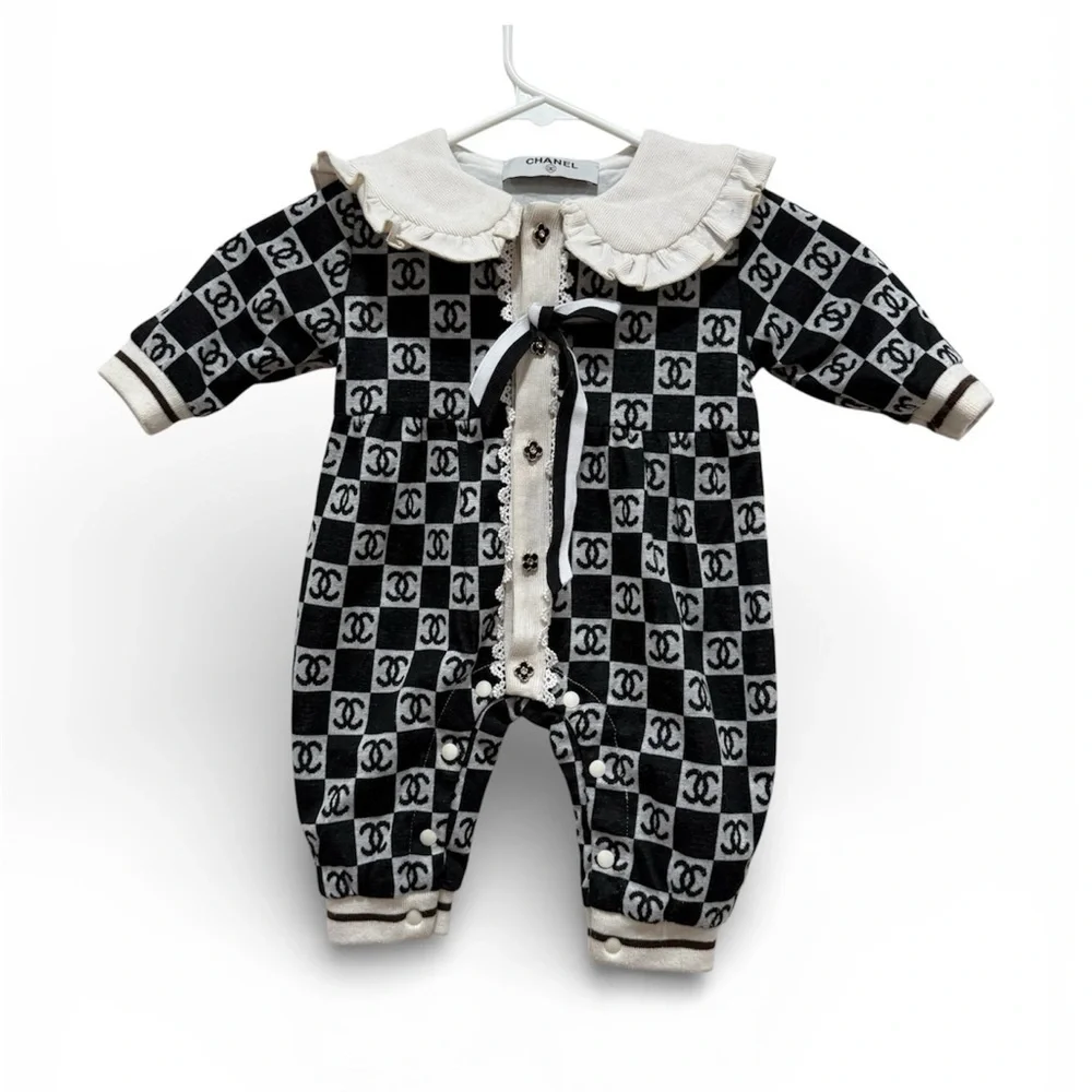 Designer inspired Baby girl bodysuit
